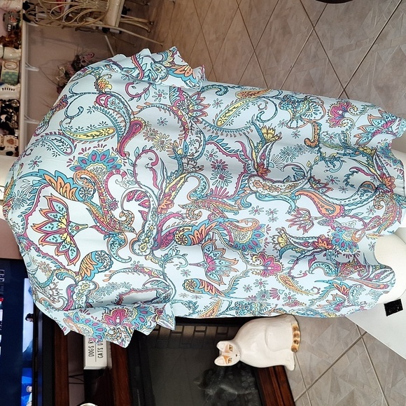 Womens Investments cap sleeve pullover plus size top 2X - Picture 2 of 3